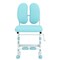 Ergonomic Height-adjustable Kids Study Chair with Double Back Support-Blue